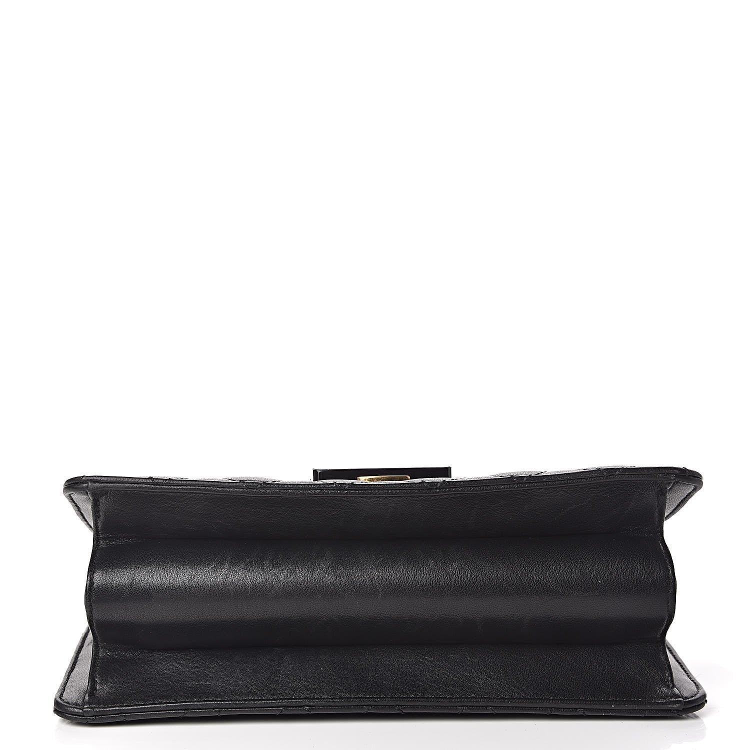 Chanel Sheepskin Quilted Large Beauty Lock Flap Black 10 of 12