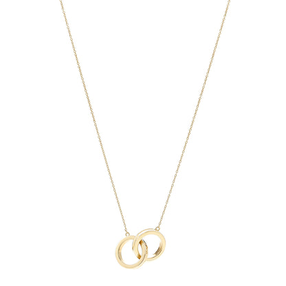 Tiffany 18K Yellow Gold 1837 Interlocking Circles Pendant Necklace 1 of 5