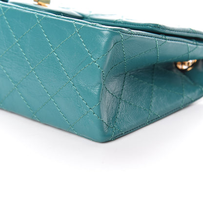 Chanel Aged Calfskin Quilted 2.55 Reissue Mini Flap Green 10 of 10