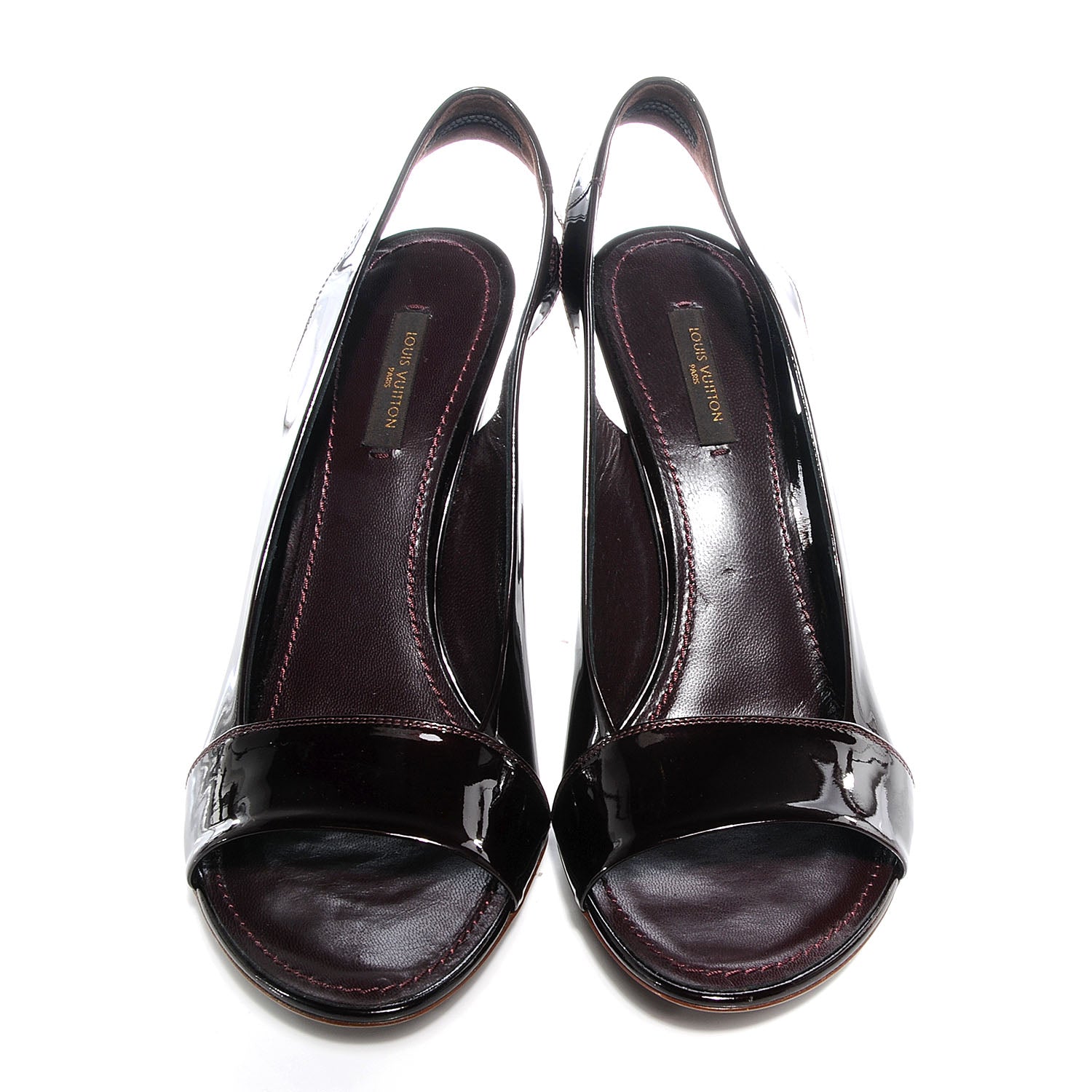 Louis Vuitton Patent Leather Heels 39 Amarante 2 of 7