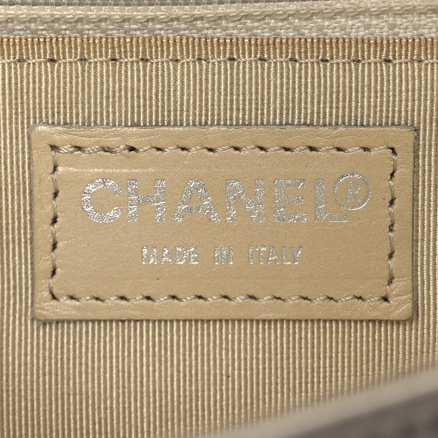 Satin Chocolate Bar Flap White Blue