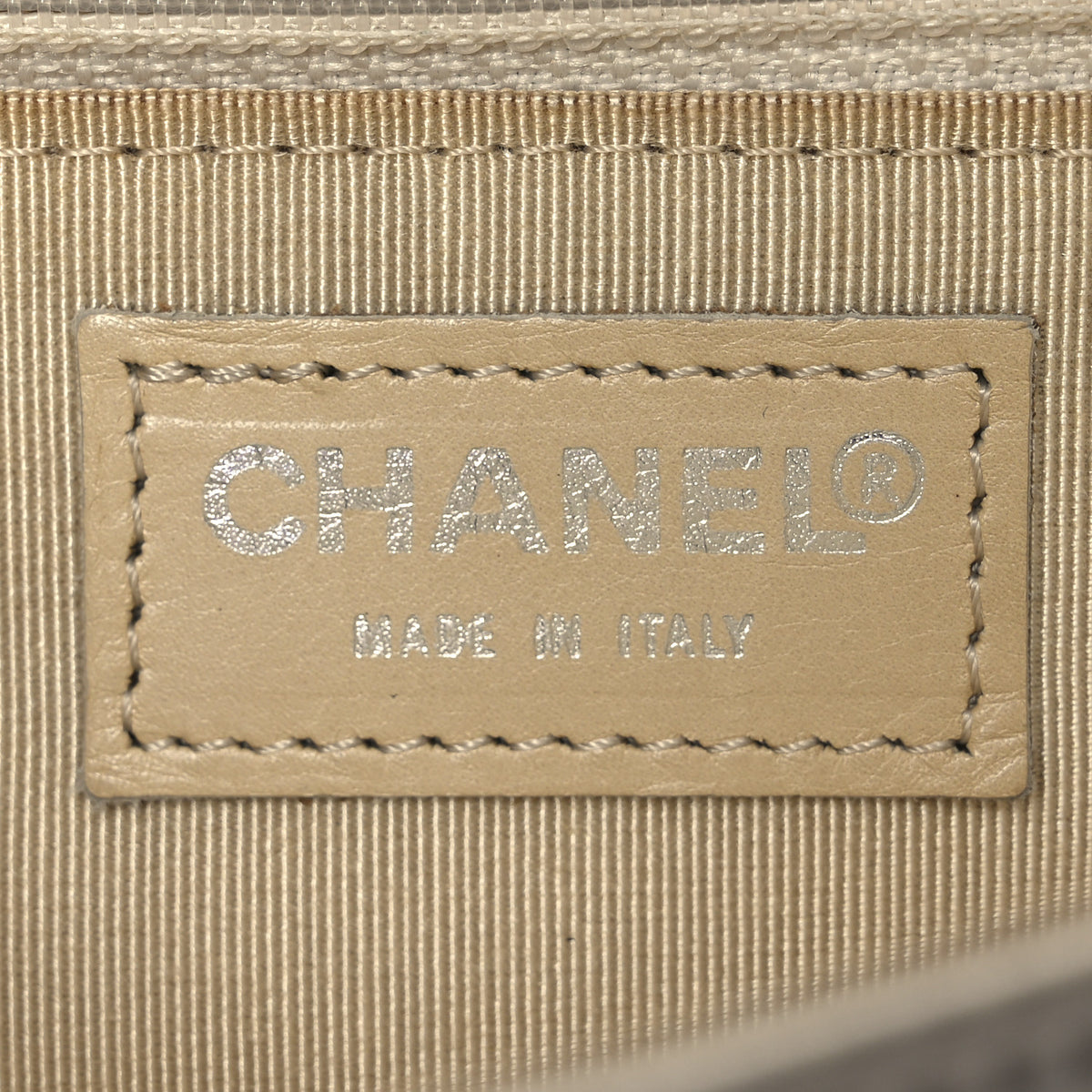 Chanel Satin Chocolate Bar Flap White Blue 6 of 18