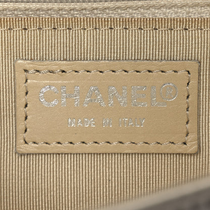 Chanel Satin Chocolate Bar Flap White Blue 6 of 18