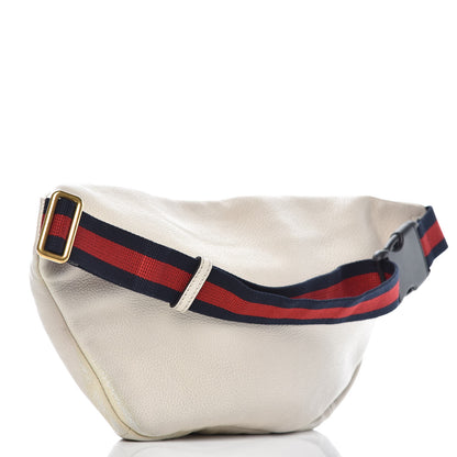 Gucci Grained Calfskin Logo Belt Bag White 4 of 16