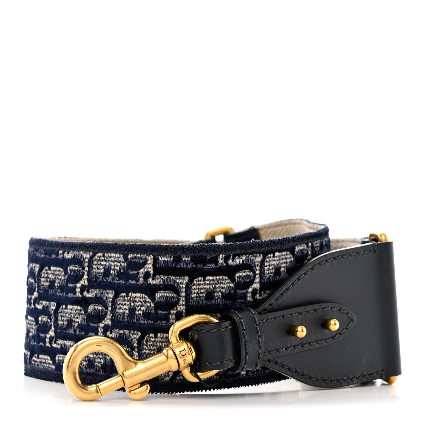 Velvet Oblique Shoulder Strap Blue
