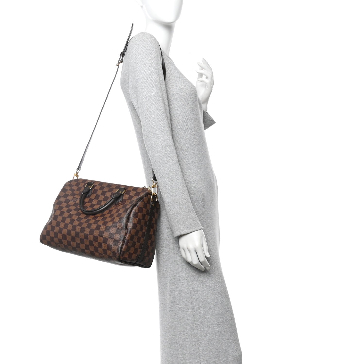 Louis Vuitton Damier Ebene Speedy Bandouliere 30 2 of 12