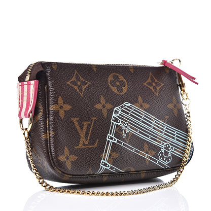 Louis Vuitton Monogram 2014 Christmas Animation Mini Pochette Accessories 2 of 9
