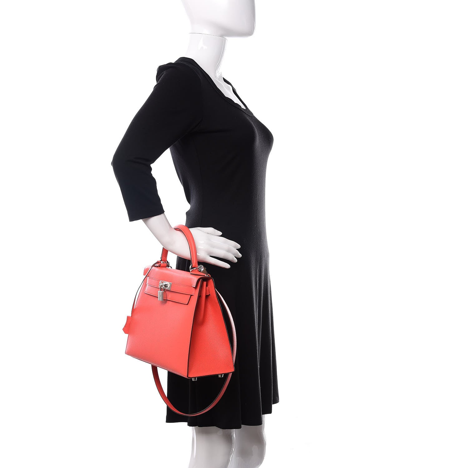 Hermes Epsom Kelly Sellier 28 Rose Texas 3 of 12