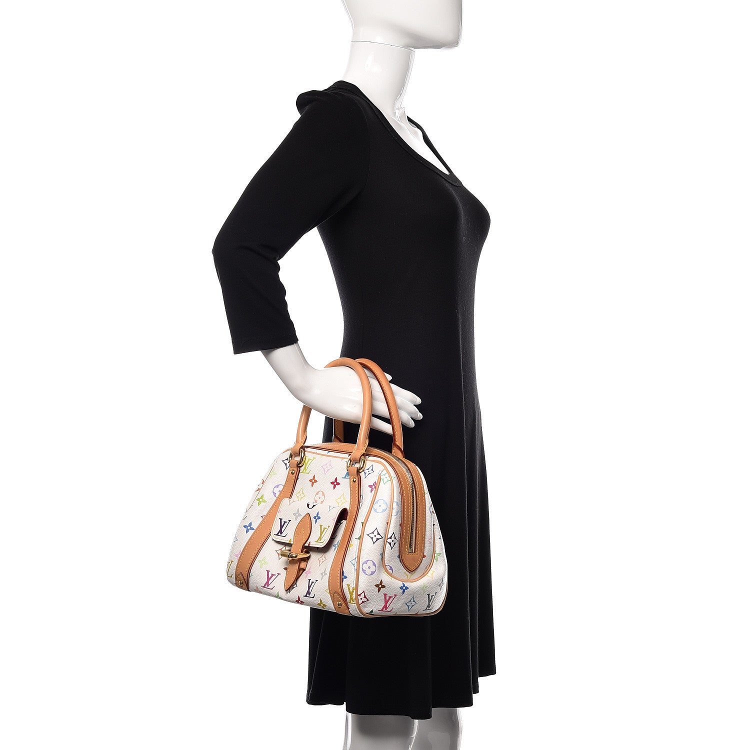 Louis Vuitton Monogram Multicolor Priscilla White 2 of 10