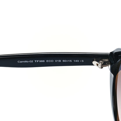 Tom Ford Acetate Pilot Sunglasses TF988 Black 6 of 7