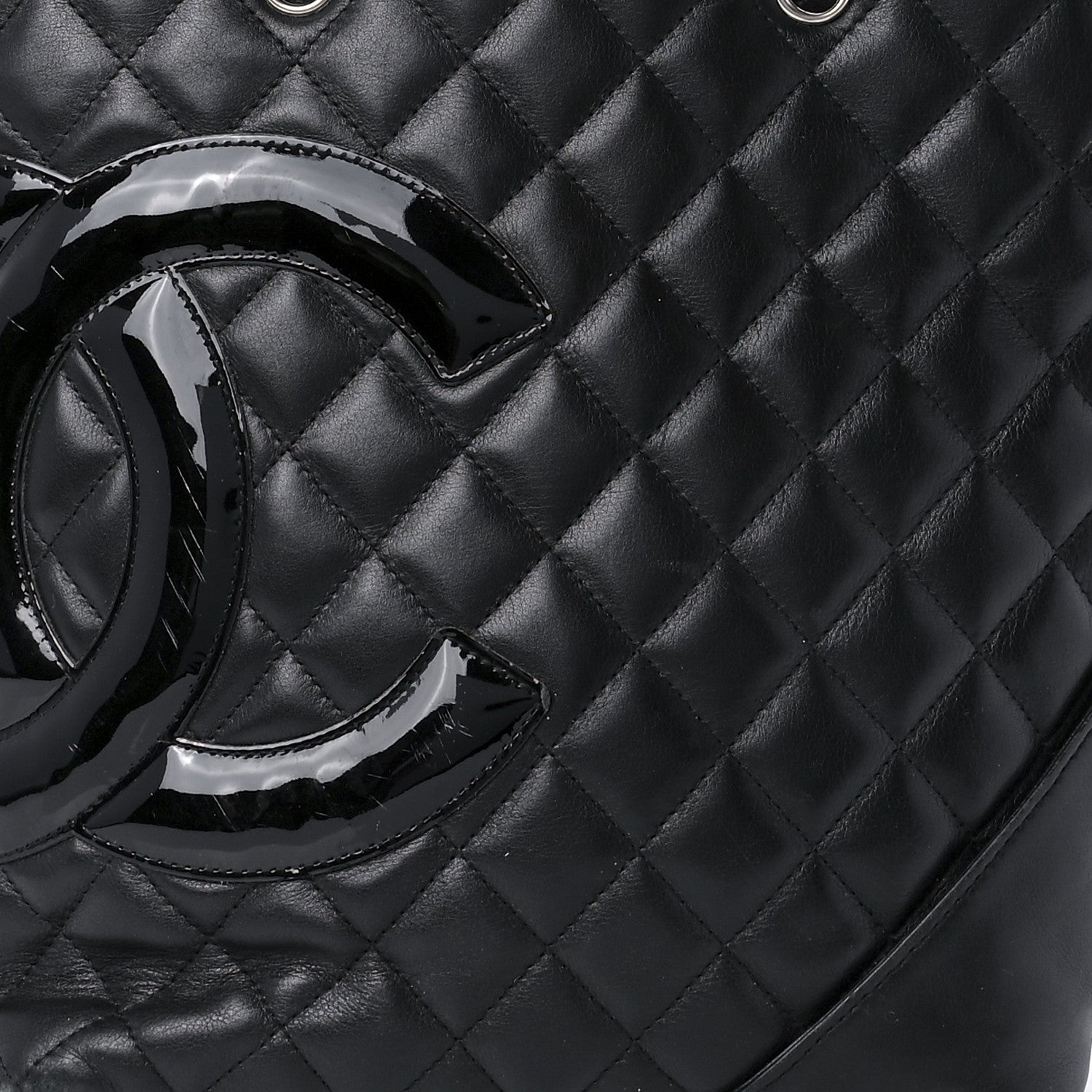 Chanel Calfskin Quilted Medium Cambon Tote Black 7 of 12