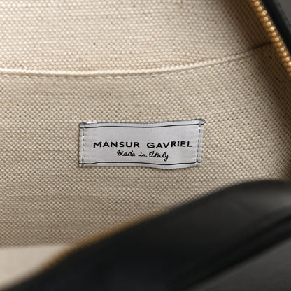 Mansur Gavriel Calfskin Circle Crossbody Bag Black 10 of 12