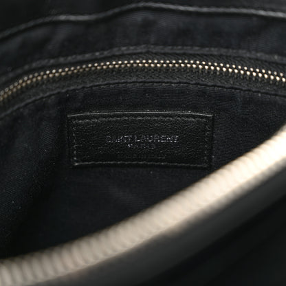 Saint Laurent Calfskin Y Quilted Monogram Medium Loulou Chain Satchel Black 6 of 14