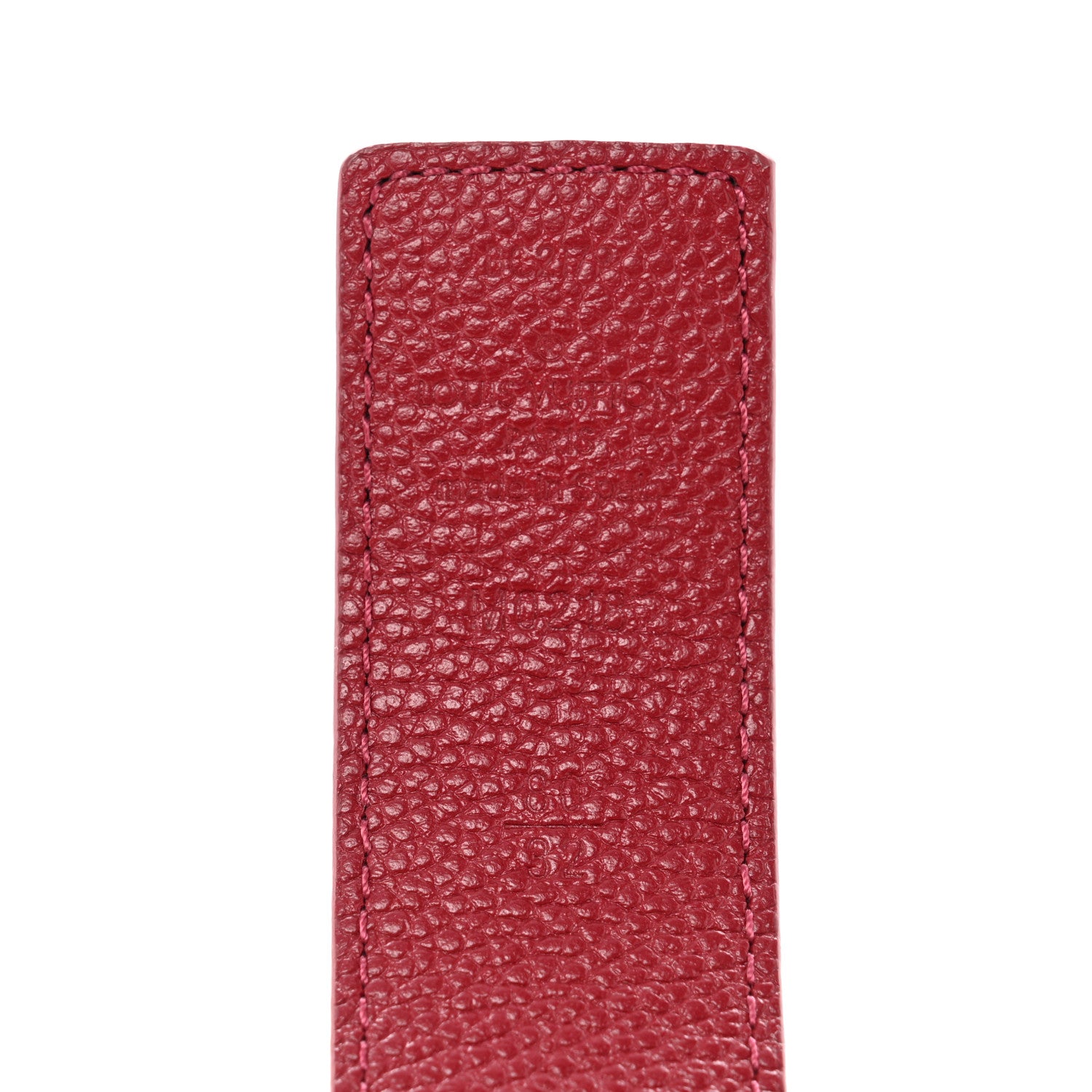 Louis Vuitton Calfskin Monogram 30mm LV Initiales Reversible Belt 80 32 Fuschia 3 of 5