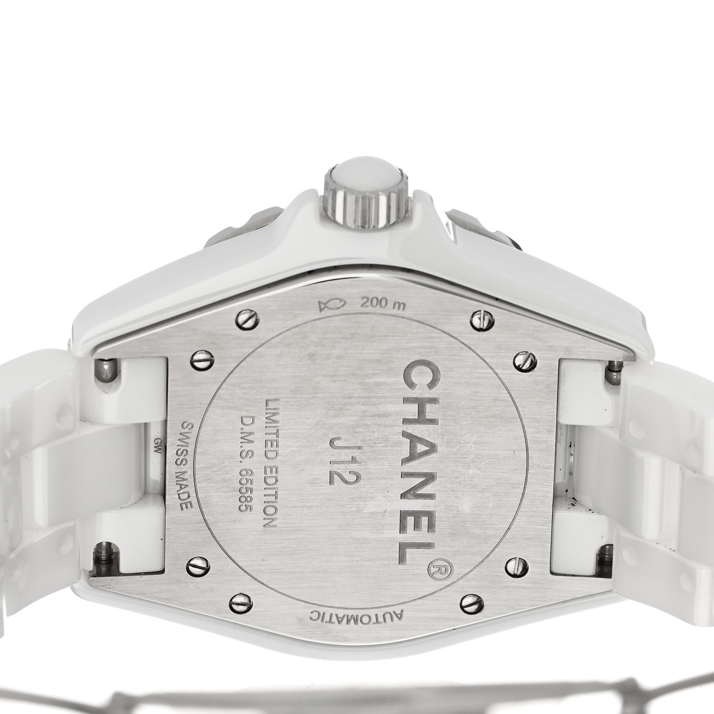 Stainless Steel Ceramic 38mm J12 Mirror Automatic Watch White