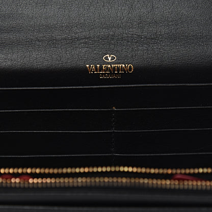 Valentino Garavani Vitello Small Rockstud Flap Wallet on Chain Black 7 of 11