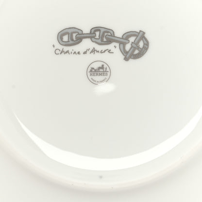 Hermes Porcelain Chaine d'Ancre Salad Bowl Platinum 6 of 8