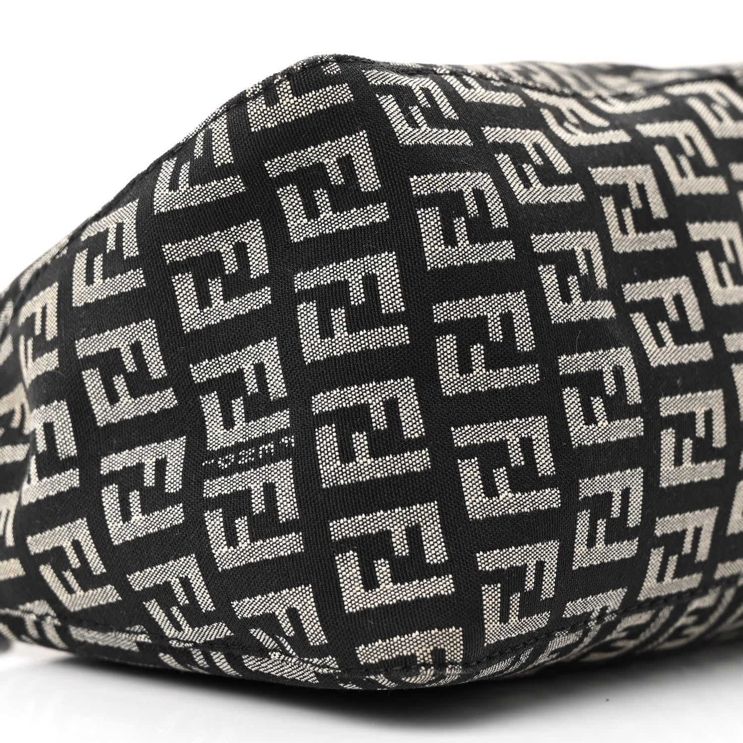 Fendi Zucchino Vitello Pochette Black White 10 of 12