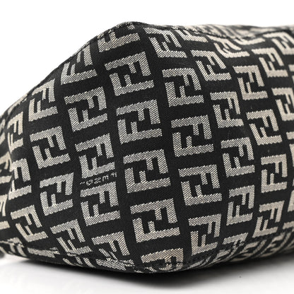 Fendi Zucchino Vitello Pochette Black White 10 of 12