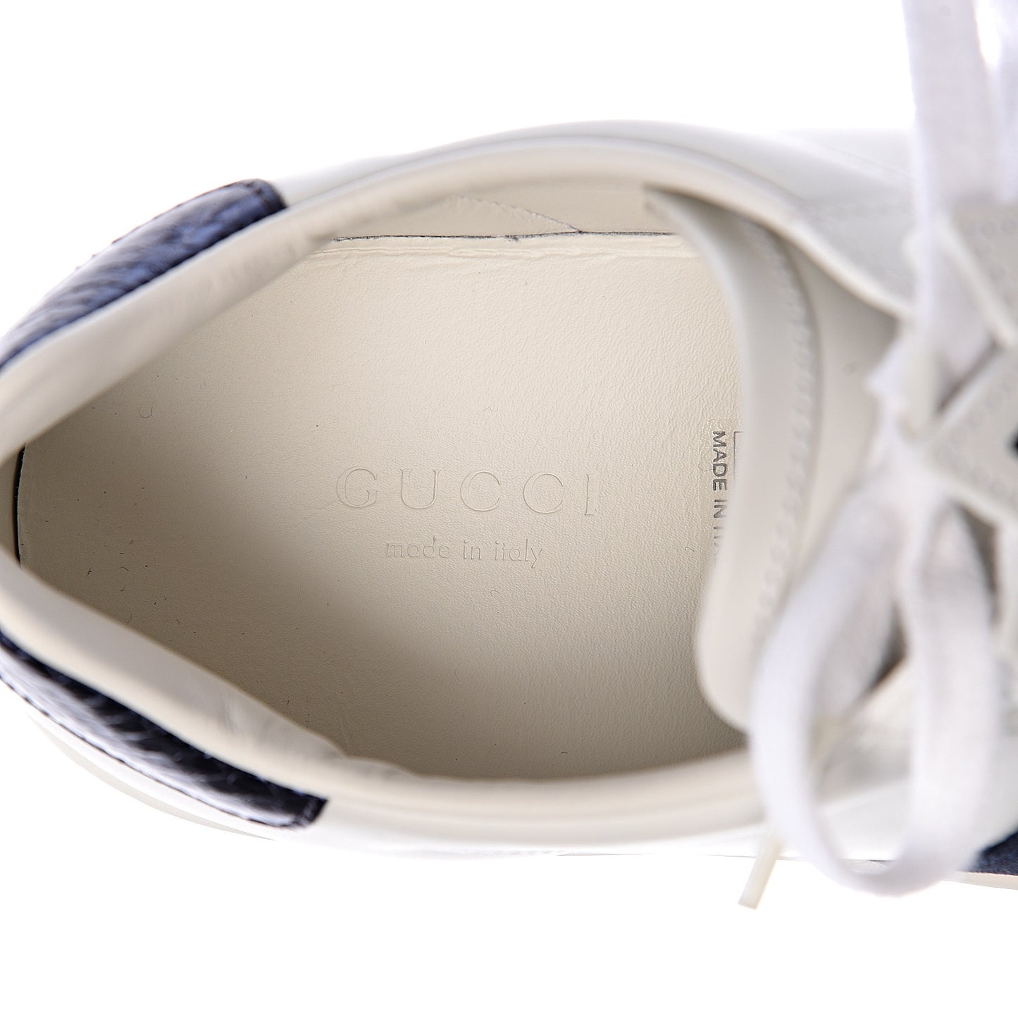 Calfskin Ayers Crystal Web Womens New Ace Pineapple Sneakers 37 White