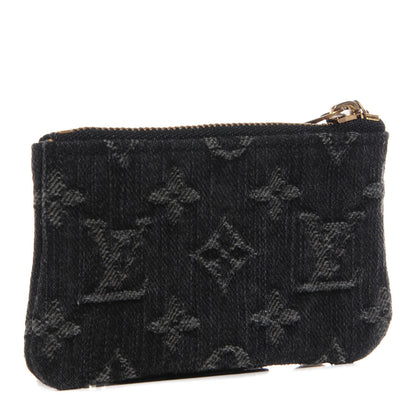 Louis Vuitton Denim Neo Key Pouch Black 3 of 7
