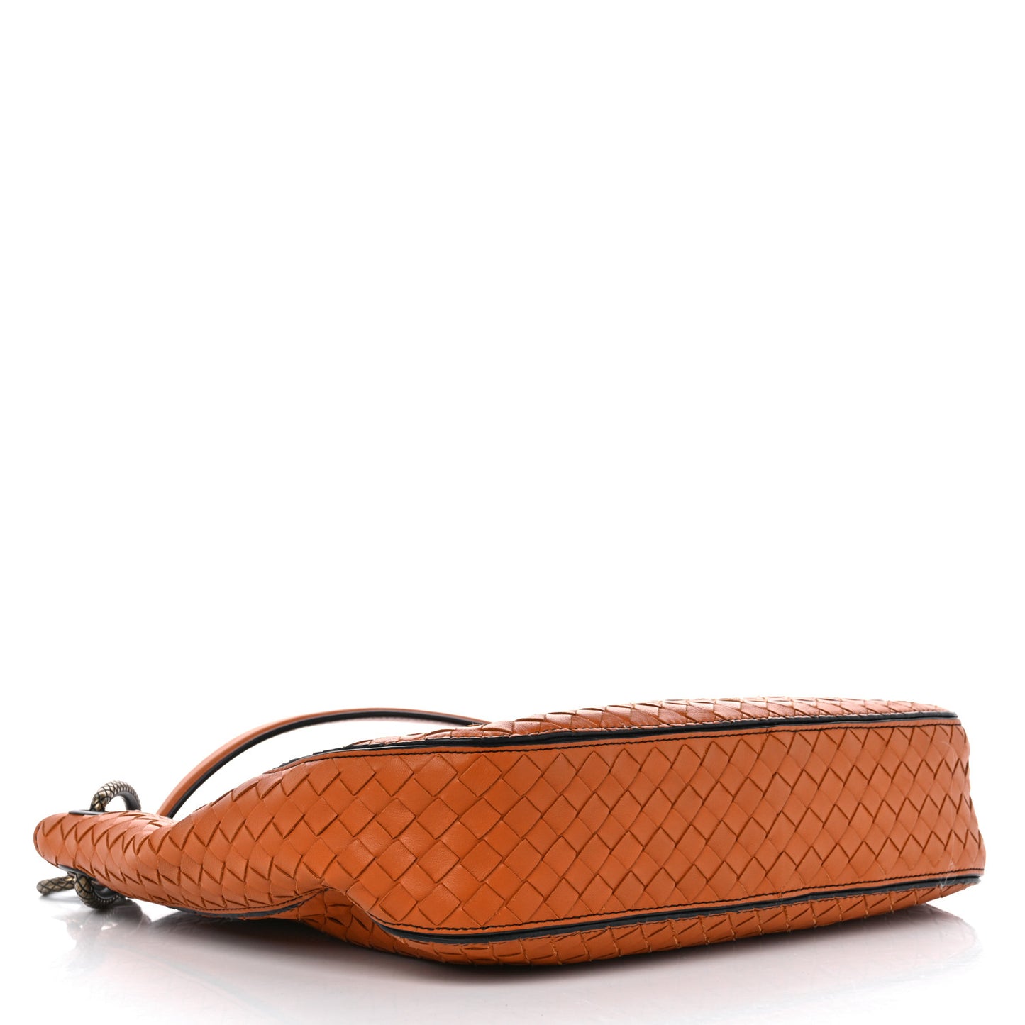 Nappa Intrecciato Small Loop Orange
