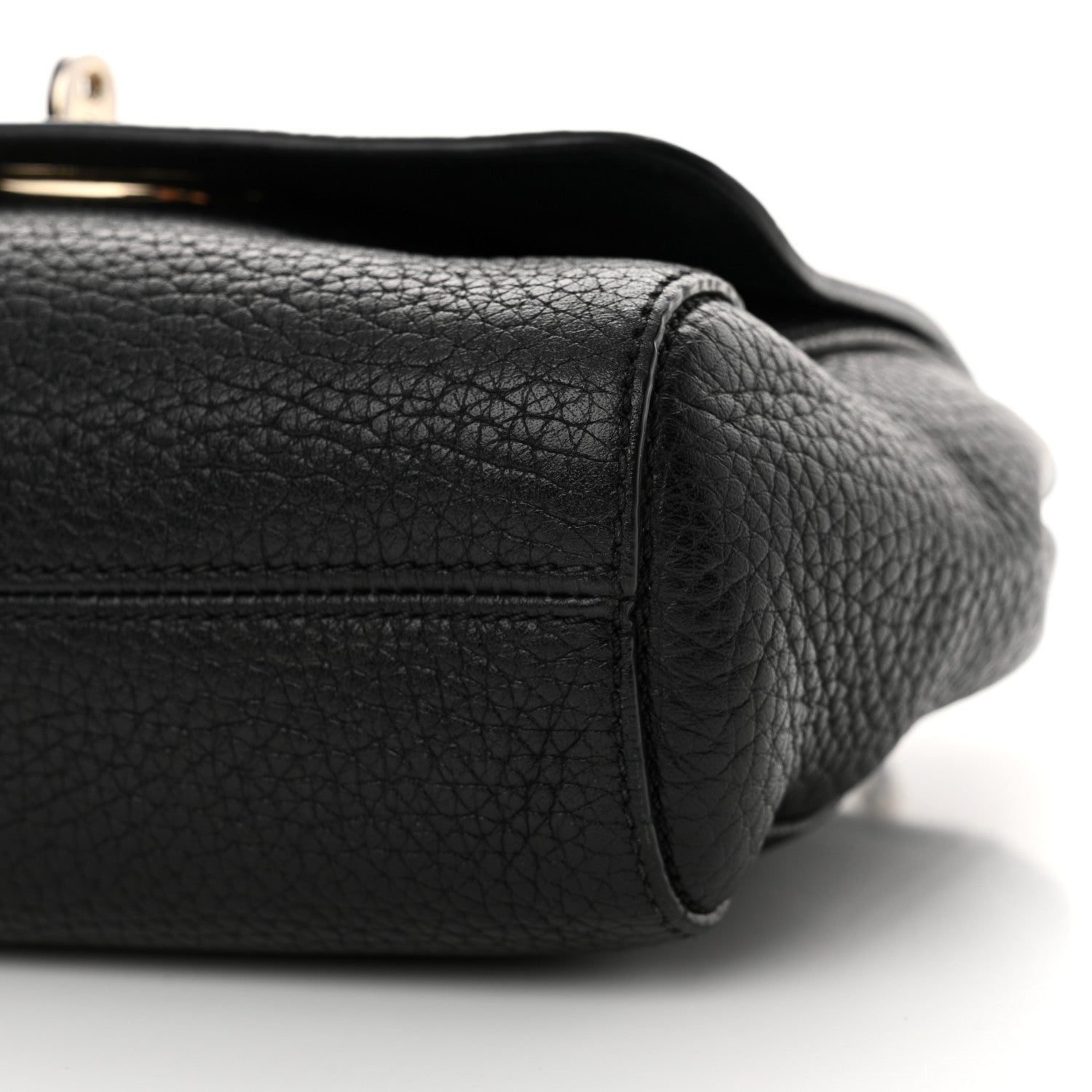 Mulberry Glossy Goatskin Small Lily Flap Black 9 of 16