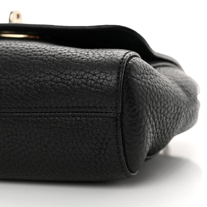 Mulberry Glossy Goatskin Small Lily Flap Black 9 of 16