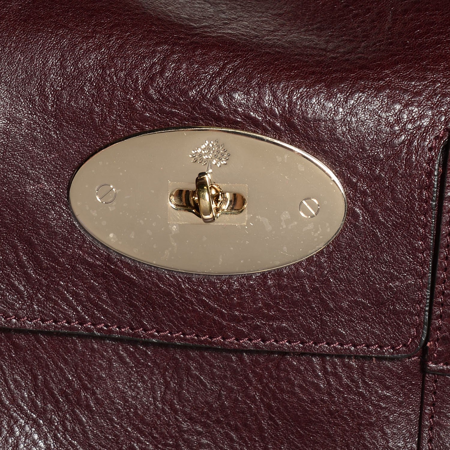 Mulberry Natural Leather Bayswater Oxblood 10 of 10