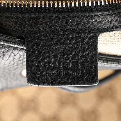 Gucci GG Monogram Calfskin Bucket Bag Black 6 of 14