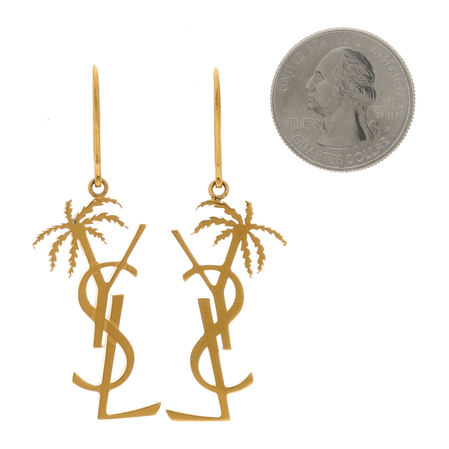 Cassandre Palm Tree Earrings Gold