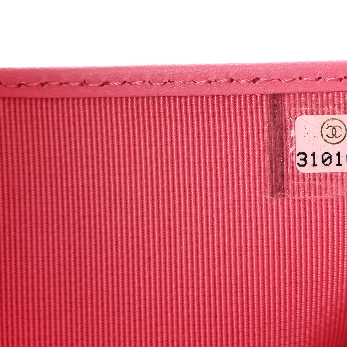 Caviar Quilted Compact Flap Wallet Pink