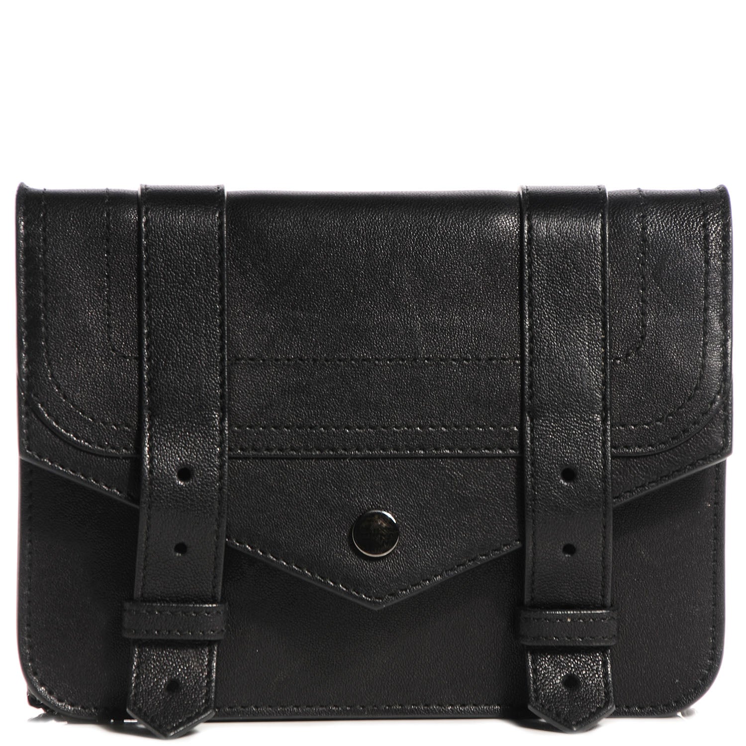 Proenza Schouler Leather PS1 Large Chain Wallet Black 1 of 6