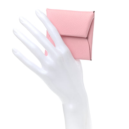 Hermes Chevre Mysore Bastia Coin Purse Rose Sakura 2 of 8