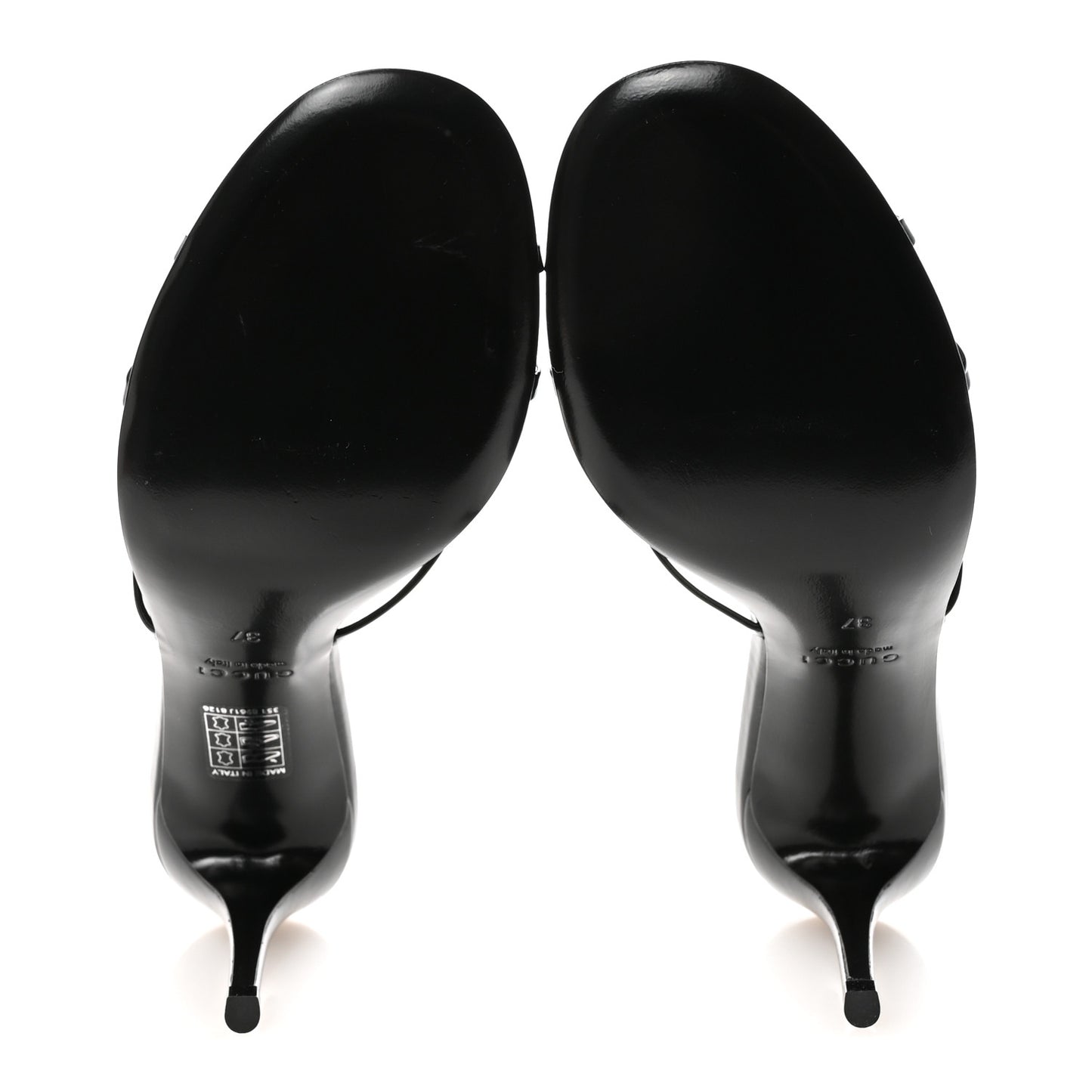 Vernice Crystal Sandals 37 Black