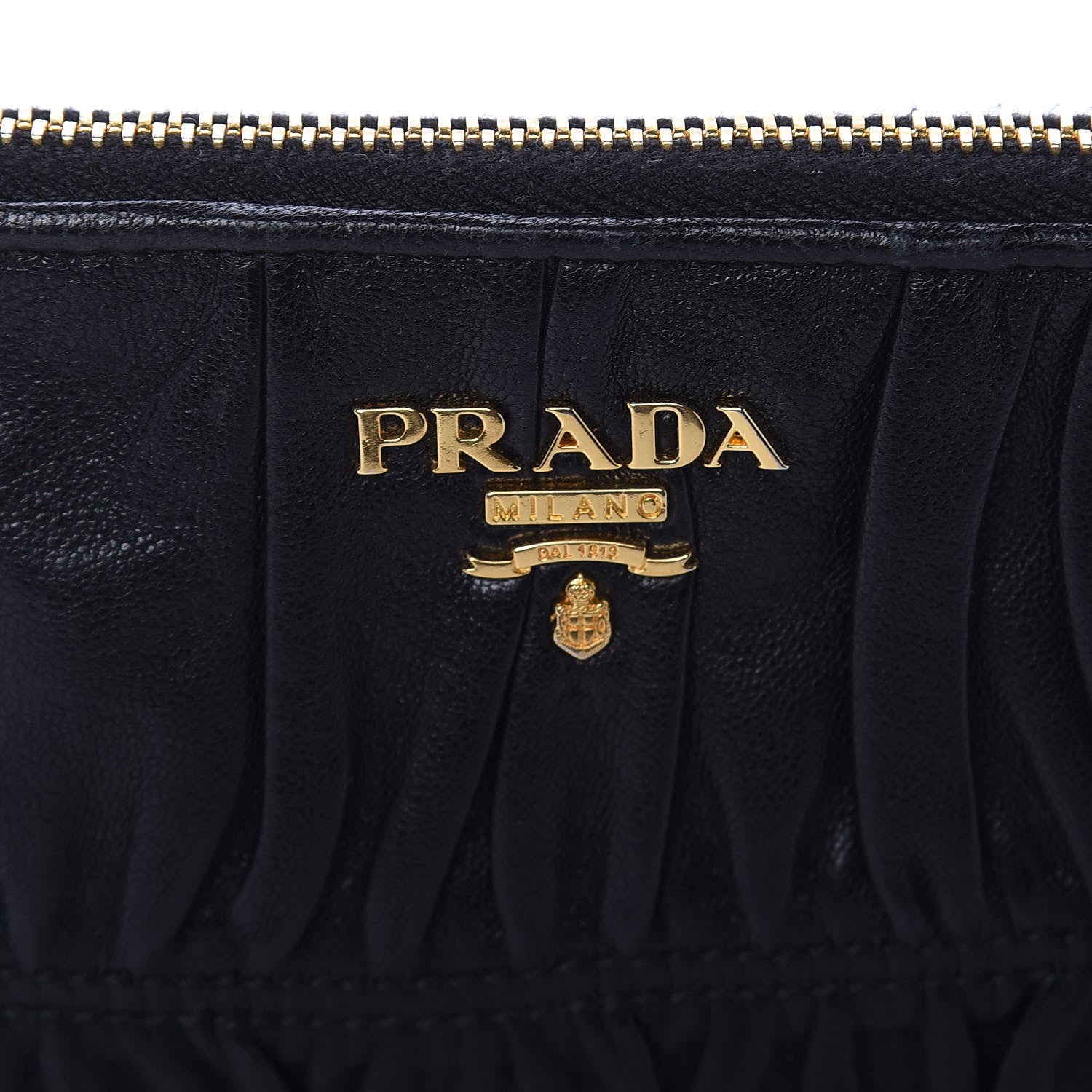 Prada Nappa Gaufre Pouch Black 11 of 11