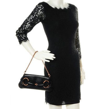 Gucci Leather Horsebit Clutch Black 2 of 8