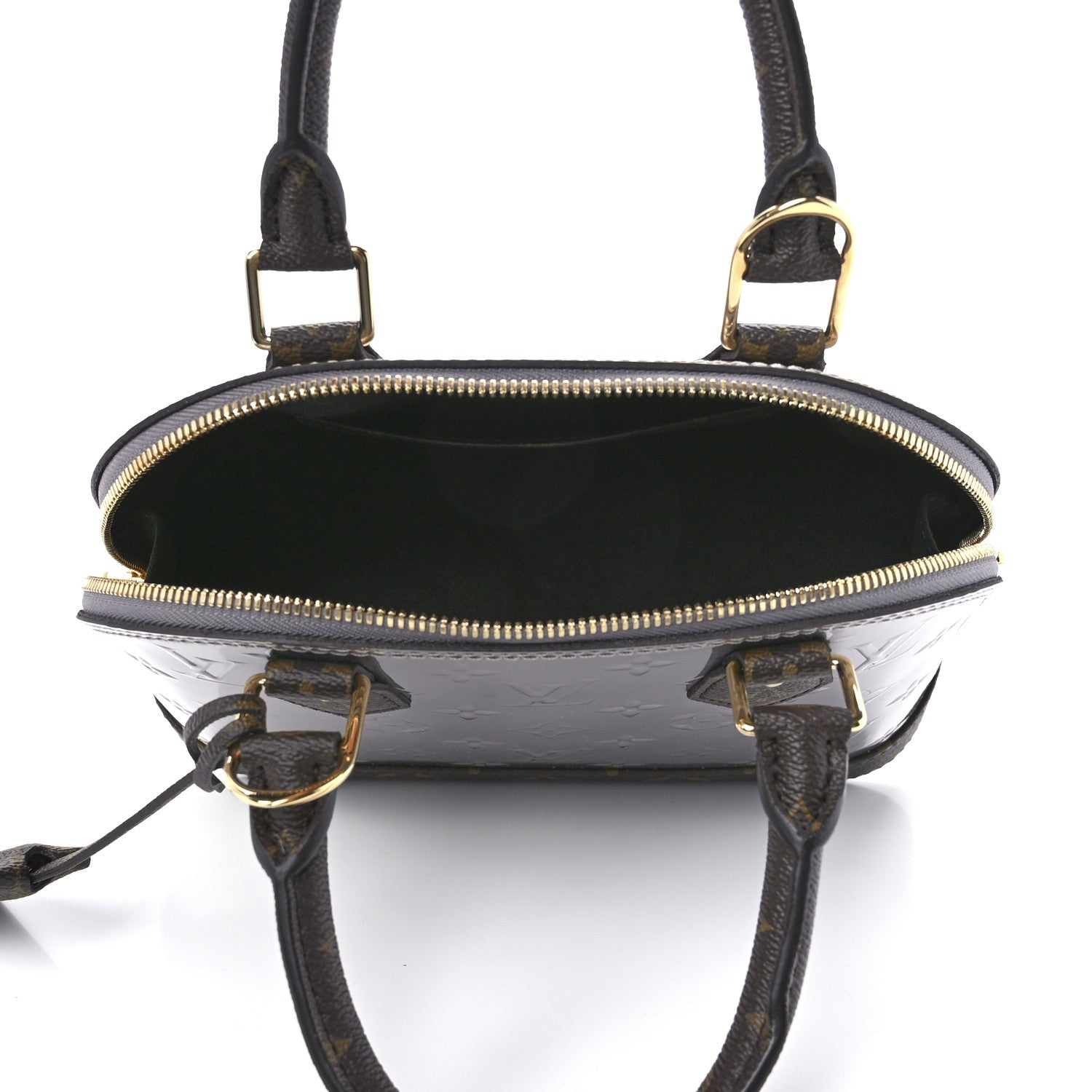 Louis Vuitton Vernis Monogram Alma BB Taupe Metallise 5 of 10