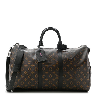 Louis Vuitton Monogram Macassar Keepall Bandouliere 45 1 of 13