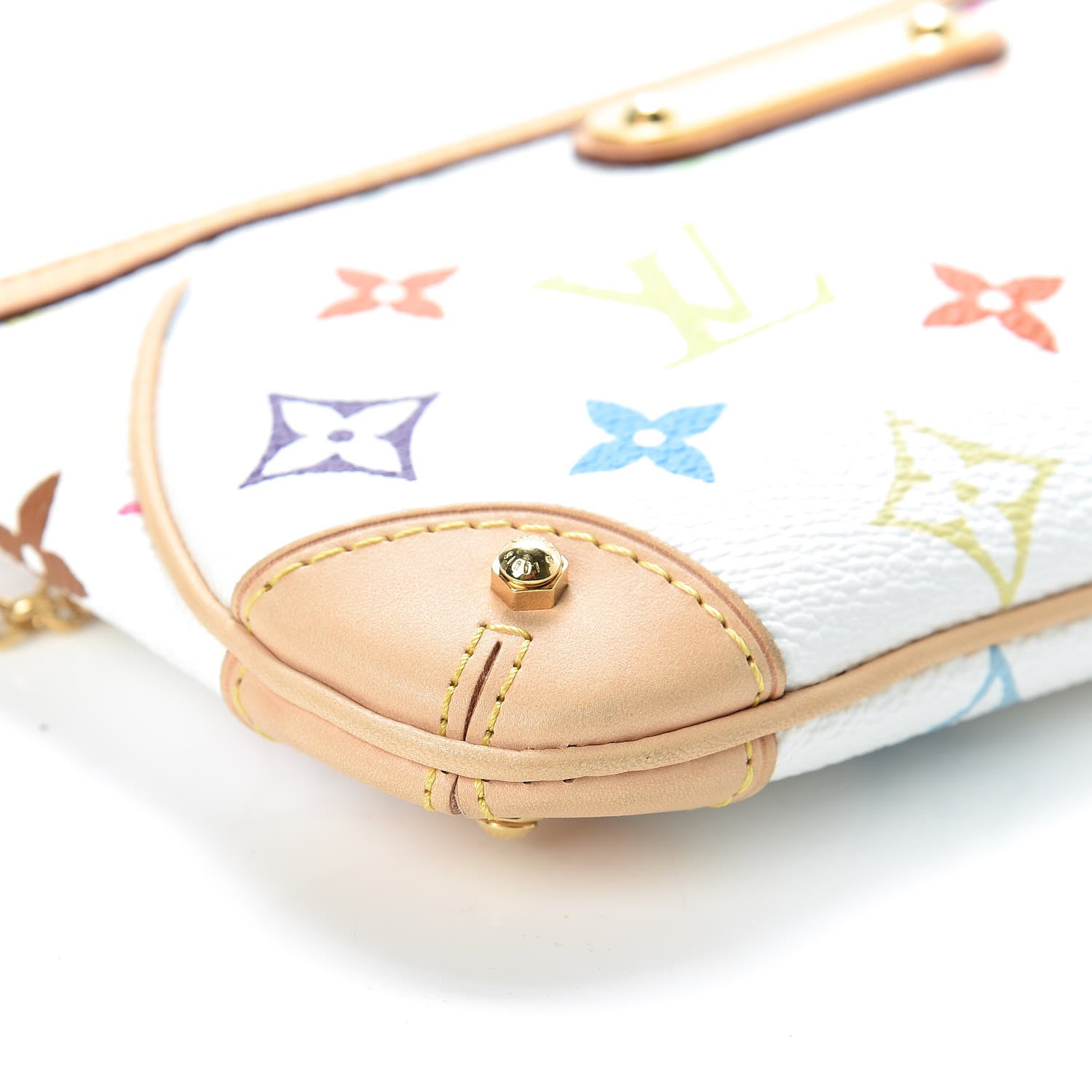 Louis Vuitton Monogram Multicolor Pochette Milla MM White 7 of 8