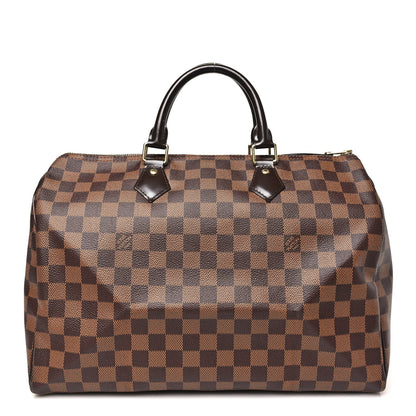 Louis Vuitton Damier Ebene Speedy 35 1 of 9