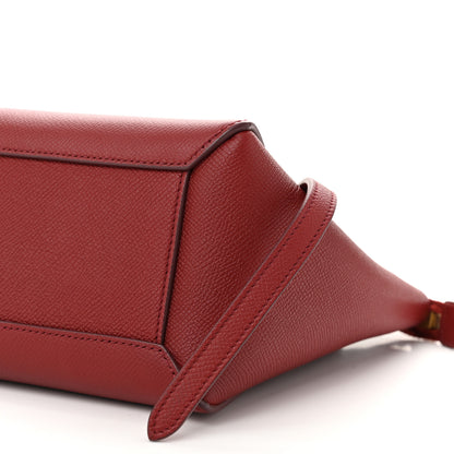 Celine Grained Calfskin Nano Belt Bag Ruby 10 of 10
