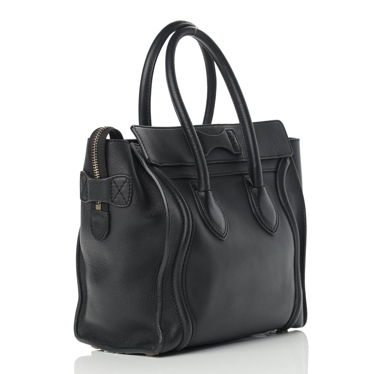 Smooth Calfskin Micro Luggage Black