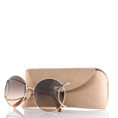 Chloe Jackson Oversized Round Sunglasses CE124S Blonde Havana 7 of 7
