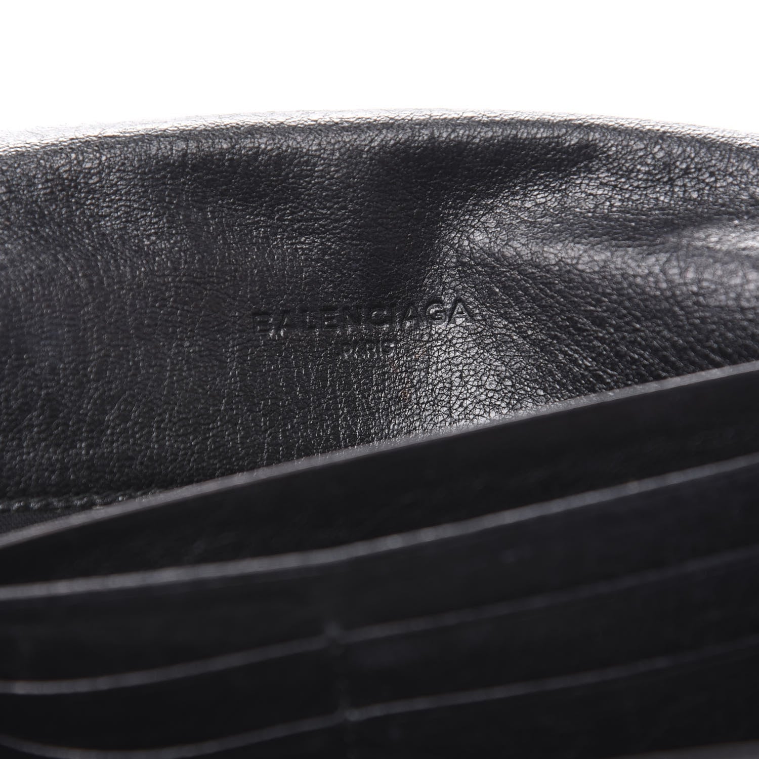 Balenciaga Agneau Giant 12 Gold Hardware Money Wallet Black 6 of 15