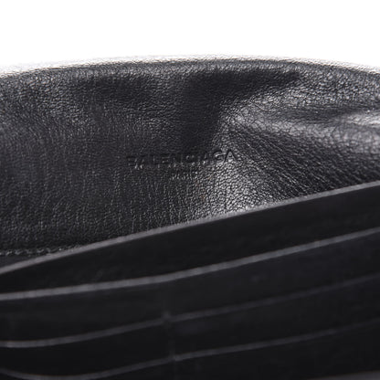 Balenciaga Agneau Giant 12 Gold Hardware Money Wallet Black 6 of 15