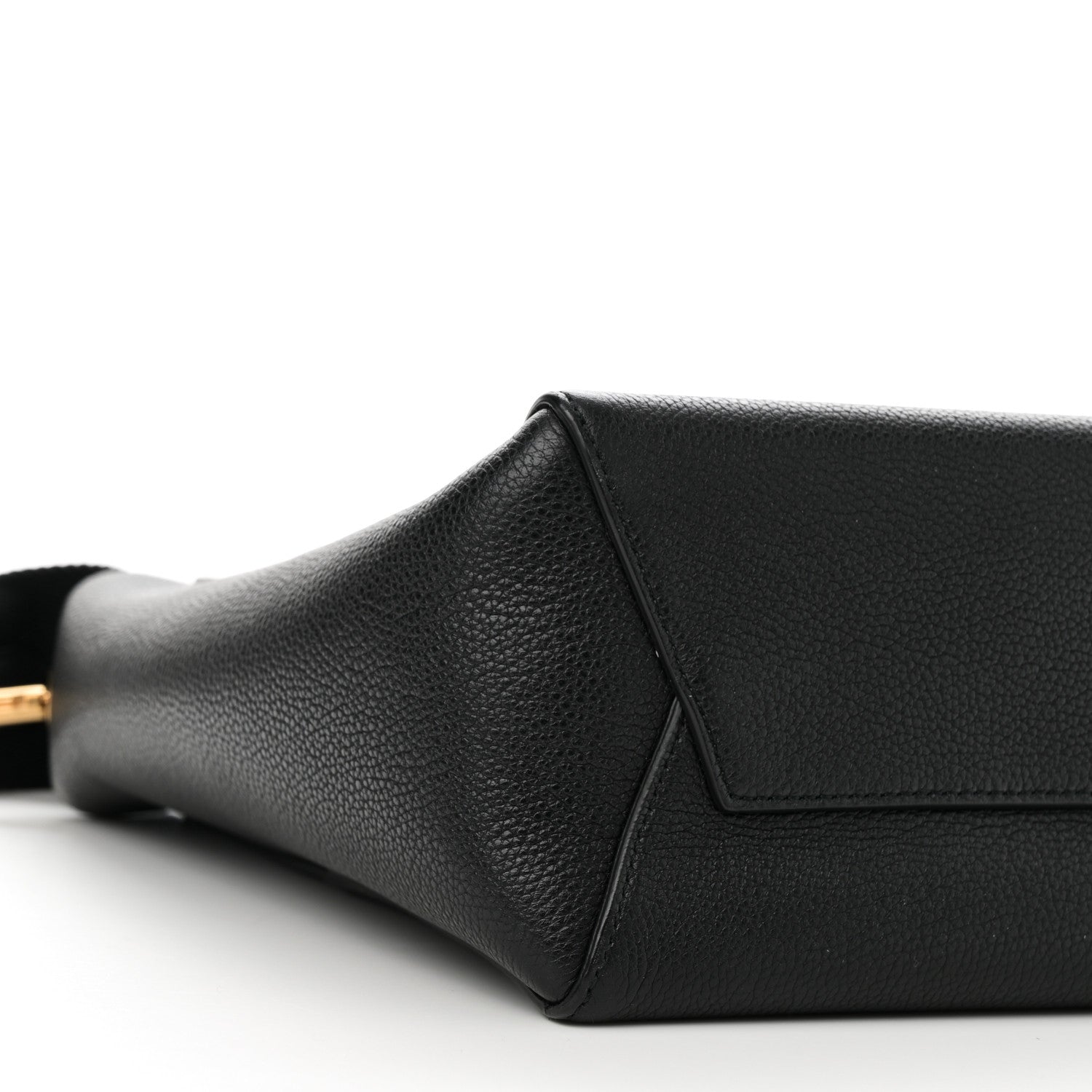 Celine Soft Grained Calfskin Small Sangle Bucket Bag Black 8 of 9