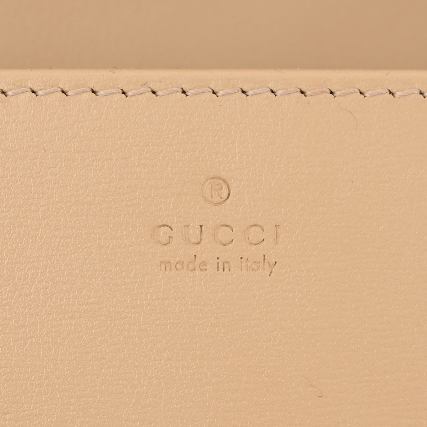 Gucci Boarded Plutone Calfskin Horsebit 1955 Wallet On Chain Bubble Tea 6 of 13