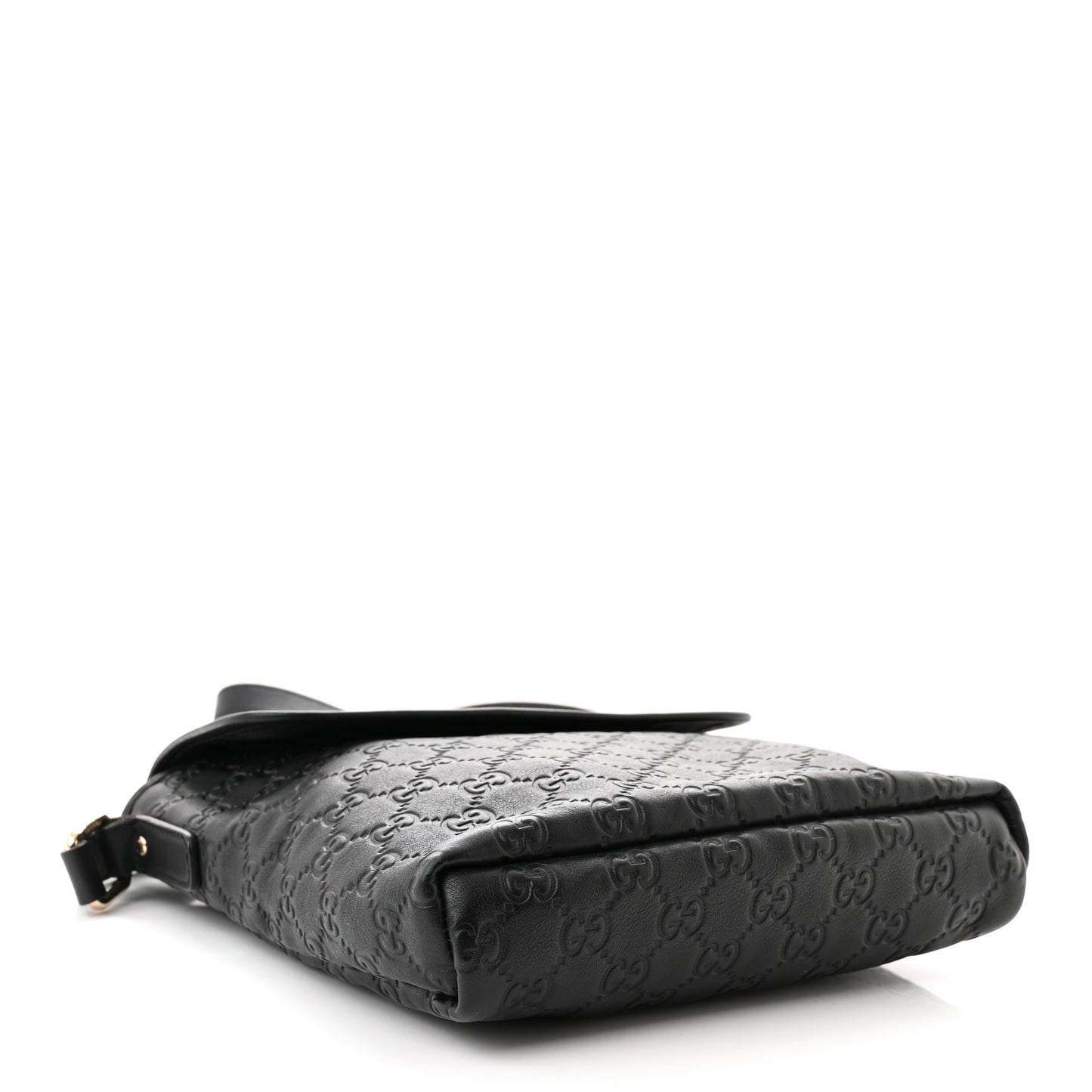 Guccissima Small Flap Messenger Bag Black