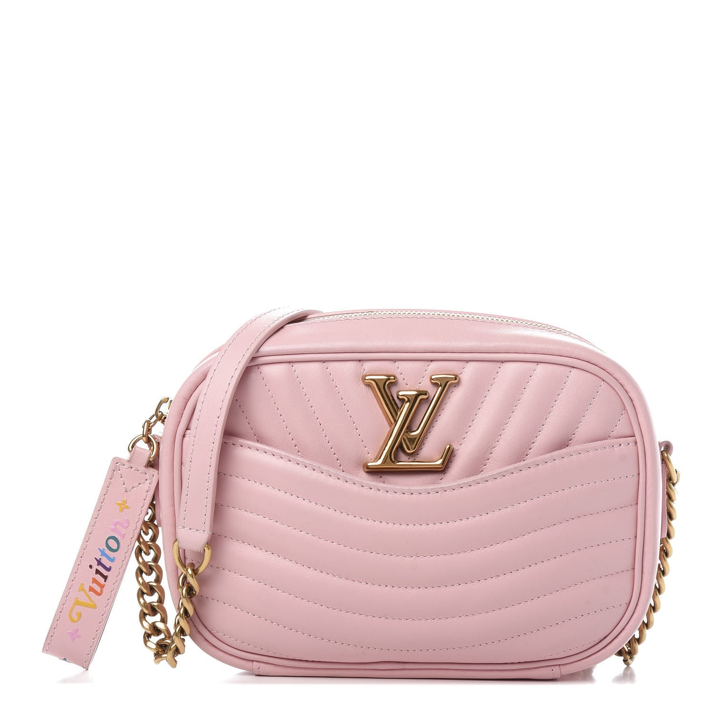 Calfskin New Wave Camera Bag Smoothie Pink